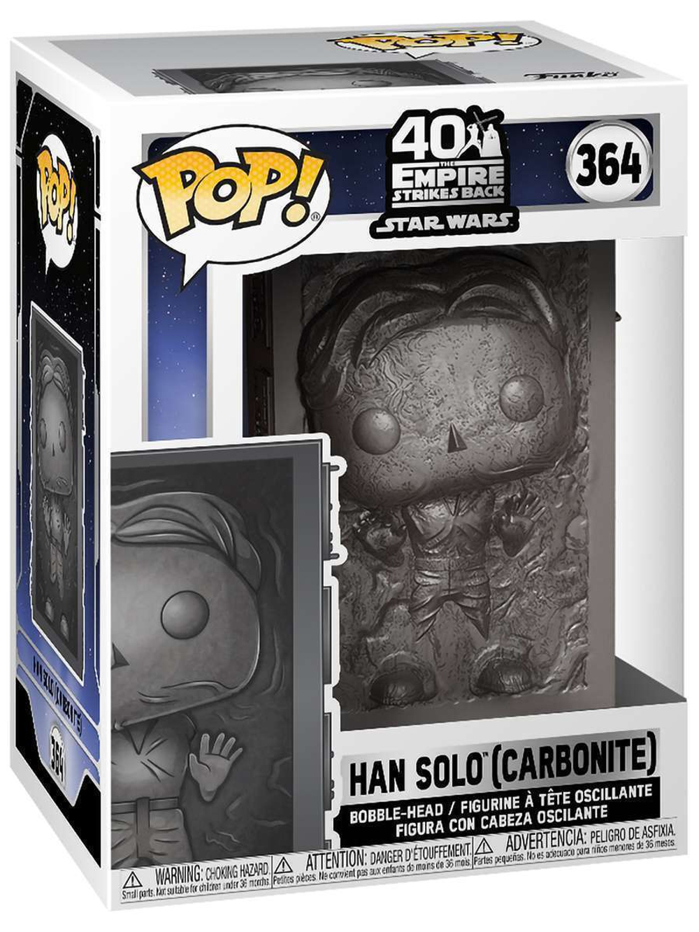 Фигурка Funko POP! Bobble Star Wars Ep 5 ESB 40th Han Solo (Carbonite) (364) 48328