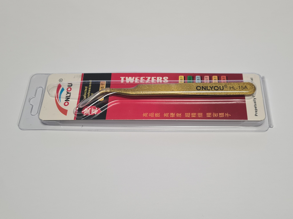 Пинцет стальной HL-15A