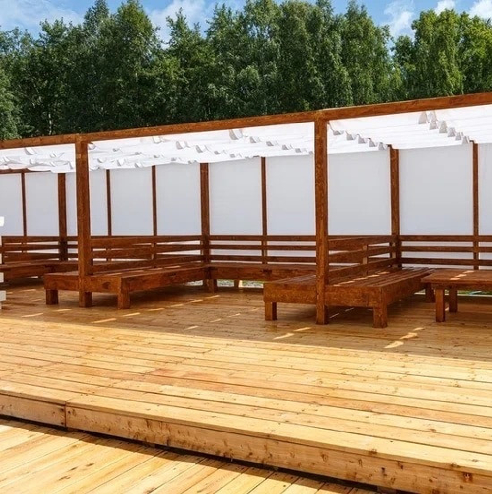 Доска палубная из лиственницы 3000х95х28 мм сорт Прима