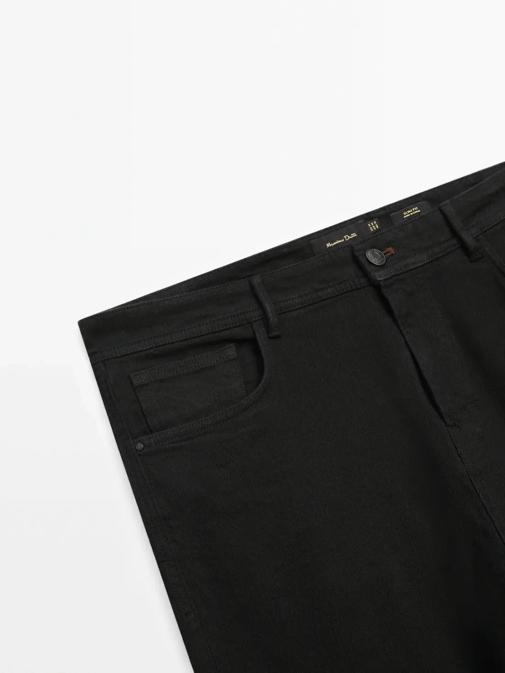 Massimo Dutti Зауженные джинсы, черный