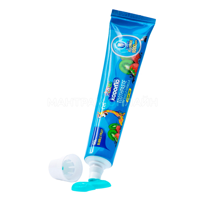 Зубная паста детская Kodomo Toothpaste Gel Bubble Fruit гелевая со фруктовым вкусом 40 г
