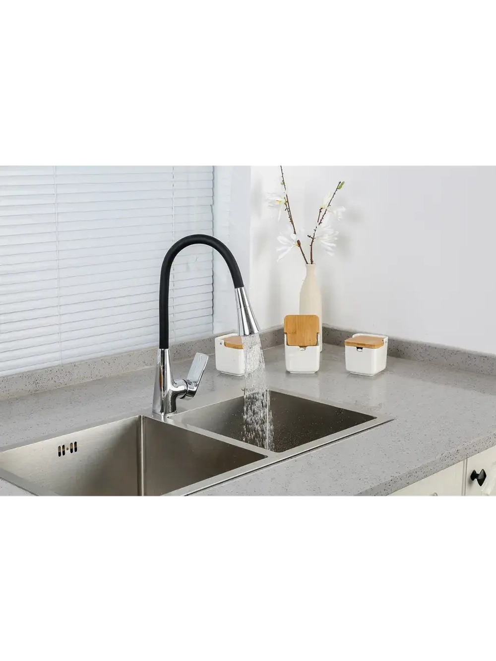 Смеситель для кухни с гибким изливом FRAP F4471