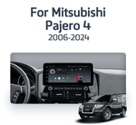 Магнитола для Mitsubishi Pajero 4 2006-2011 Ultimate (штатная навигация) - Teyes LUX ONE ROUND монитор 12.3", Android 10, CarPlay, 4G SIM-слот