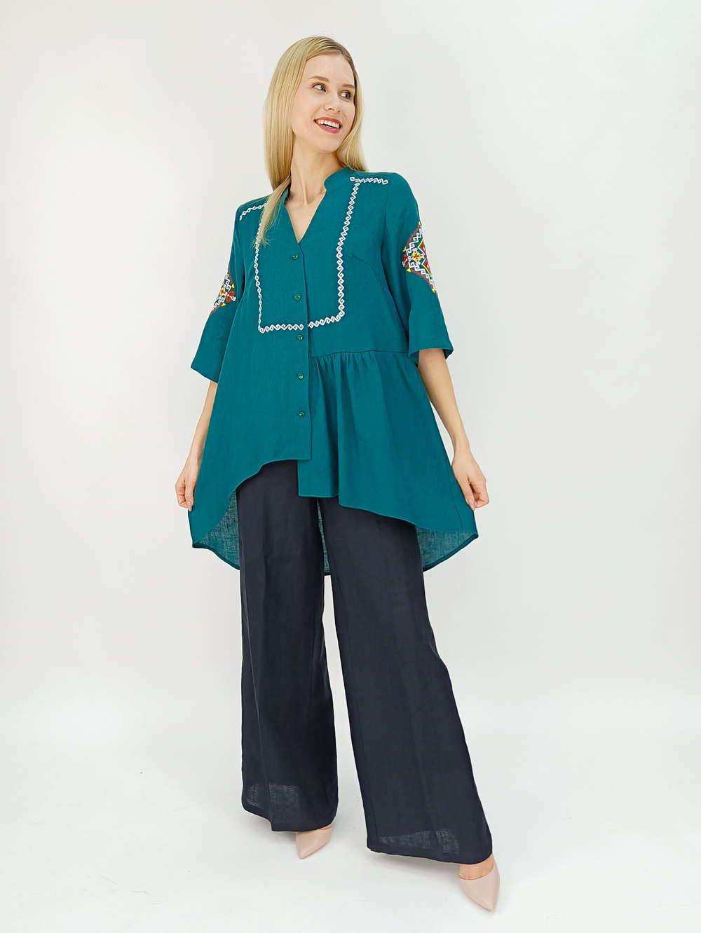 Блуза с чувашской вышивкой