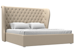 Кровать интерьерная Далия 180, Бежевый, Экокожа, 108305