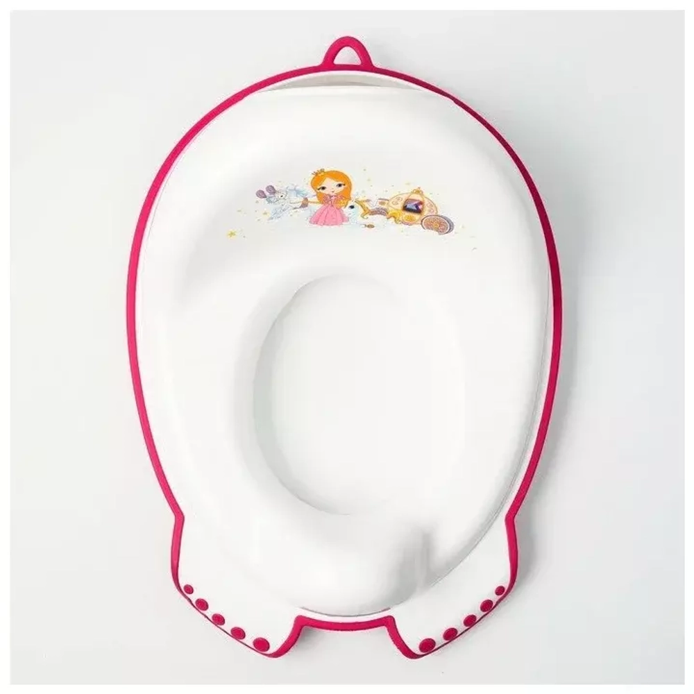 Накладка на унитаз  "Принцесса" (Little Princess)  нескользящая (white-белый)