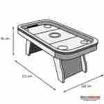 Игровой стол аэрохоккей «Разряд» для дома и семьи, 213×122×81 см