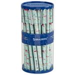 Ручка шариковая BRAUBERG SOFT TOUCH STICK "FLAMINGO", СИНЯЯ, мягкое покрытие, узел 0,7 мм, 143705