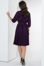 Платье Идеальный силуэт (гофре, баклажан) Diolche