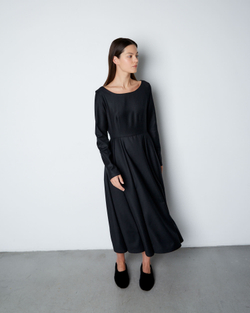 Платье из шерсти Берберри черный