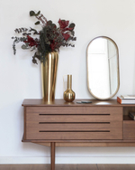 Тумба под ТВ Carolin из шпона ореха 180 x 83.8 cm