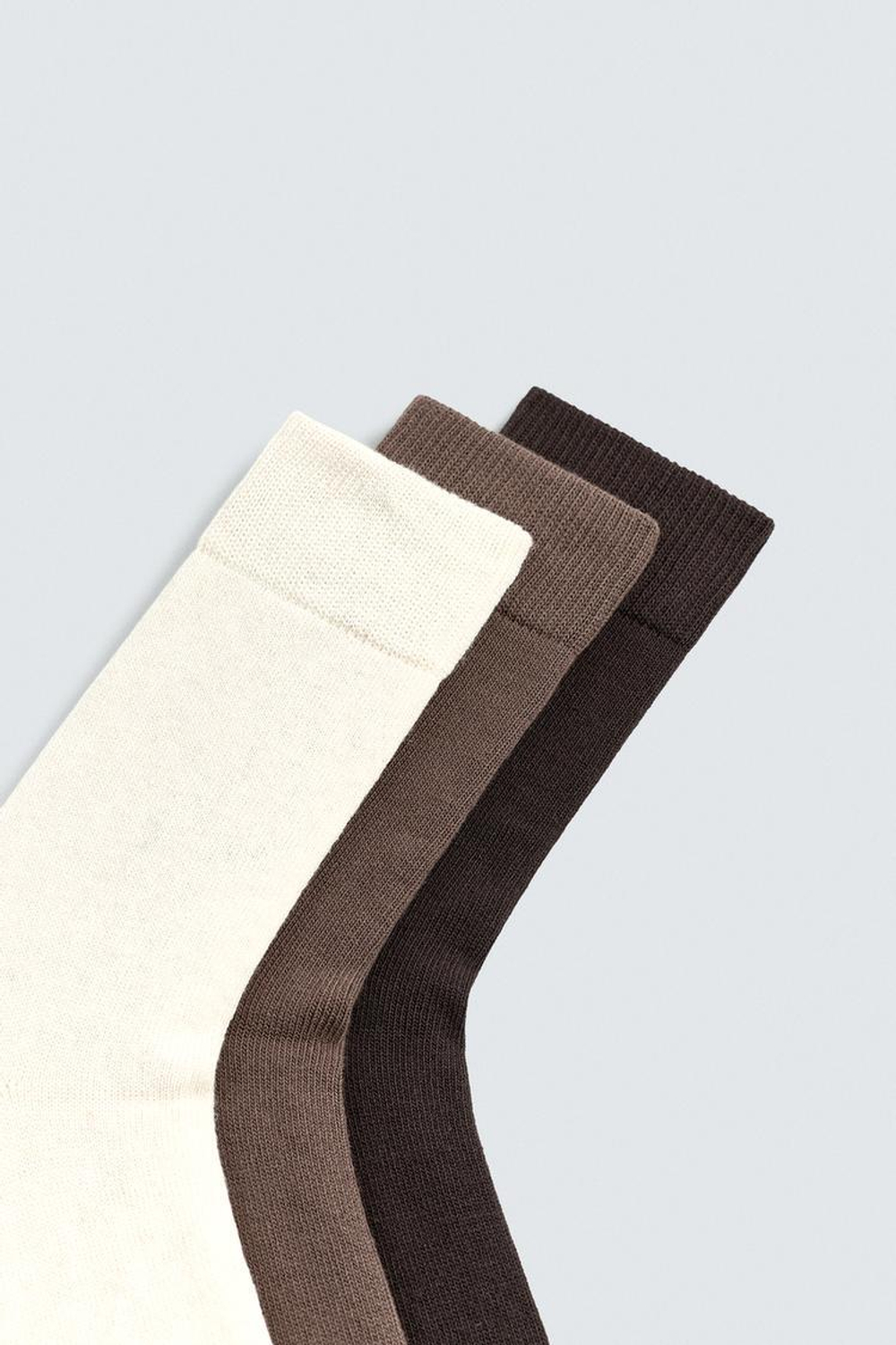 ZARA НАБОР ИЗ 3 ПАР НОСКОВ С РЕЛЬЕФНЫМ УЗОРОМ, РАЗНОЦВЕТНЫЙ