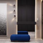 Терморегулятор электронный VOLTUM S70 с индикацией и датчиком, для теплого пола, (серый)