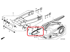 52170-MKP-J00. SLIDER, CHAIN