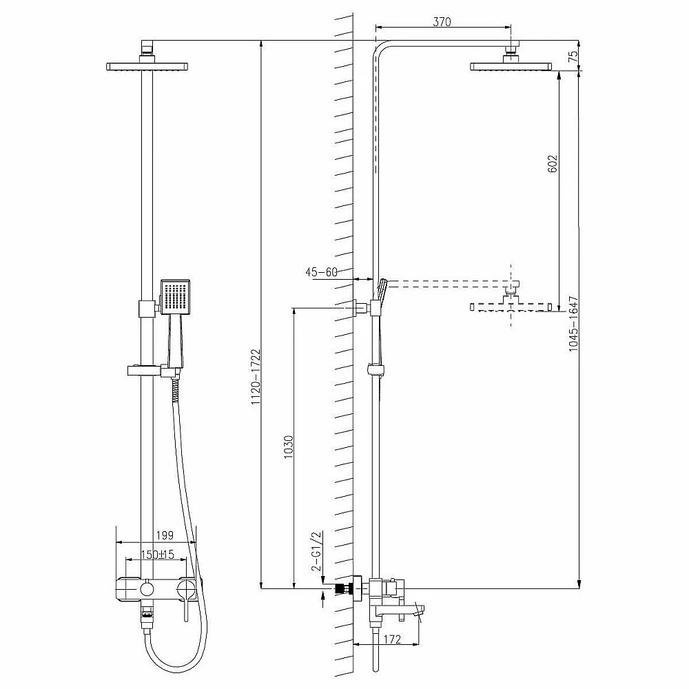 Душевая система Lemark Tropic LM7004C