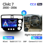 Teyes CC2 Plus 9" для Honda Civic 7 2000-2006