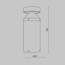 Уличный ландшафтный светодиодный светильник Maytoni   O591FL-L12GF3K