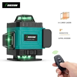 Лазерный уровень/16-линейным лазерным нивелиром /4D,360 градусов , зеленый луч