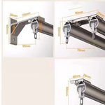 Алюминиевый карниз для штор, потолочный и настенный, однорядный / двухрядный