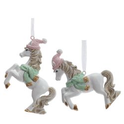 GAEM Фигурка декоративная подвесная "Лошадка", L9 W2 H8,5 см, 2в.