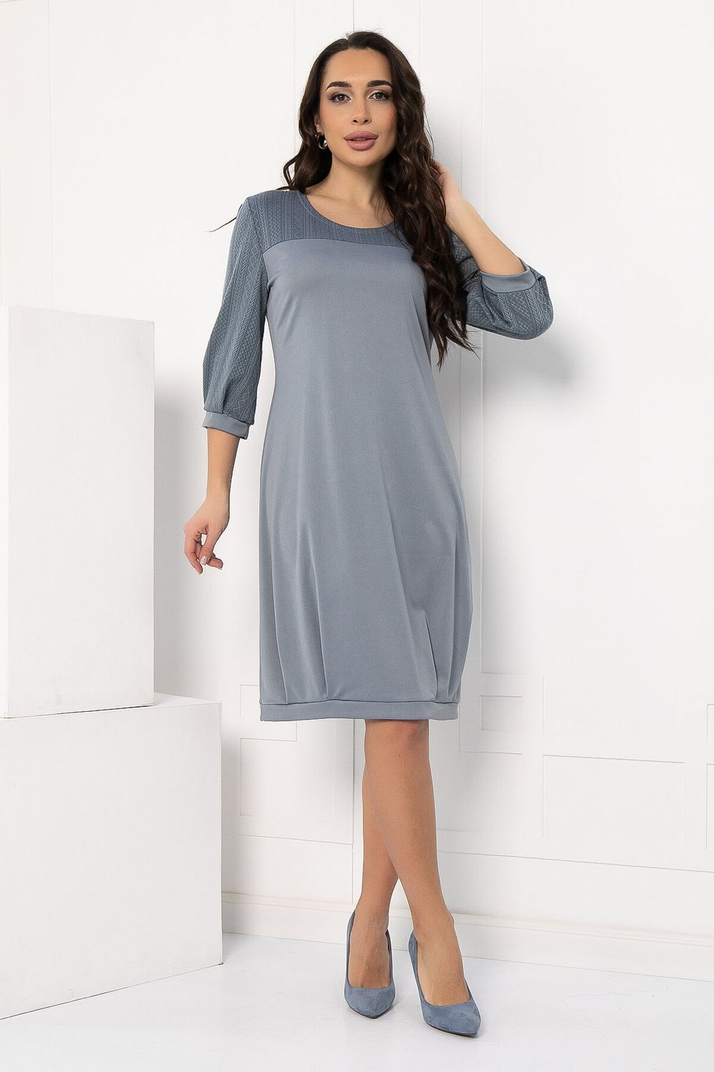 Платье Бостон (серое) П12825-10М LT Collection