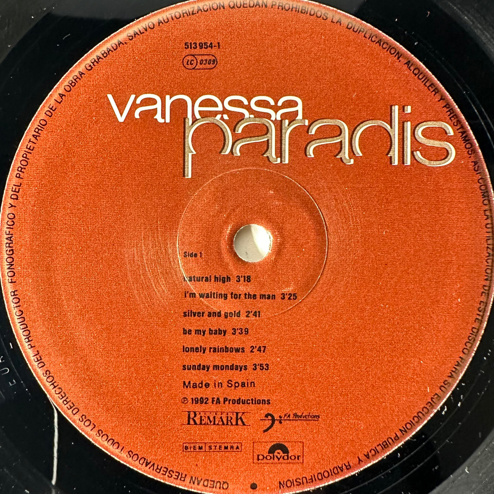 Vanessa Paradis ‎– Vanessa Paradis (Испания 1992г.)