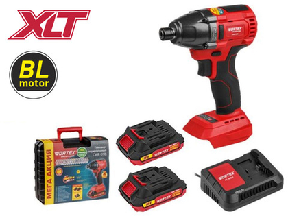 Аккум. ударный гайковерт/винтоверт WORTEX CWR 0118 в чем. ALL1 XLT SET БЕСЩЕТ., 18 В, 160 Н*м