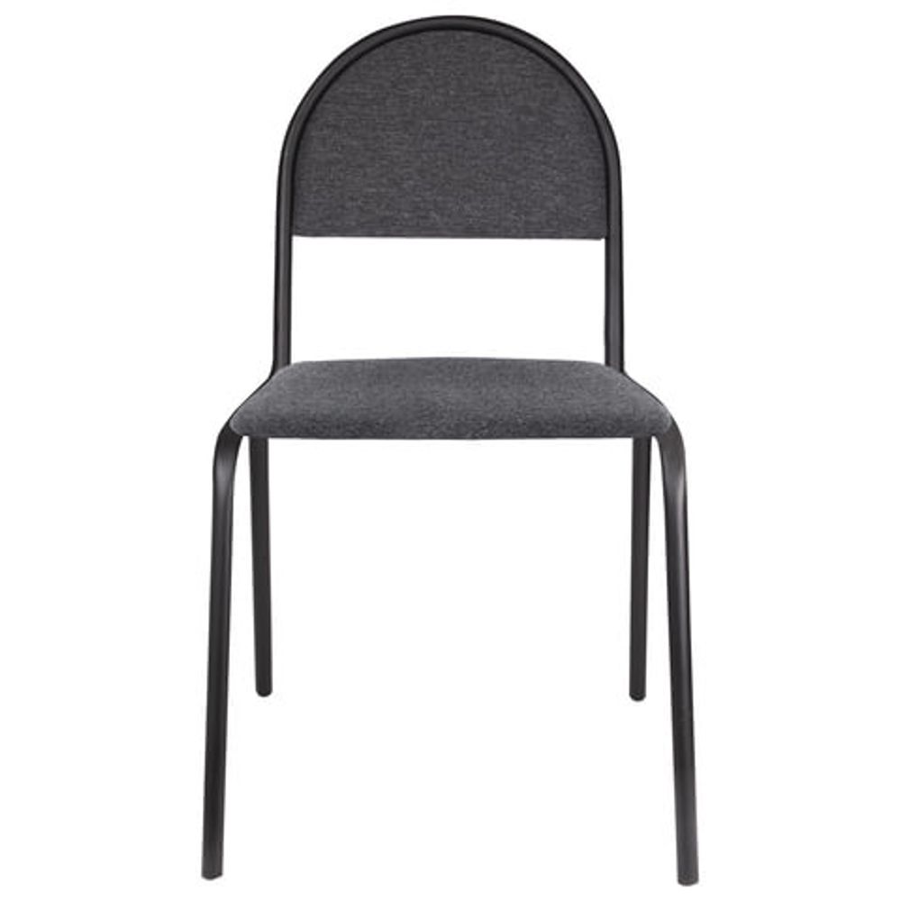Стул для посетителей "Серна", черный каркас, ткань серая, СМ 7/22 Т-08