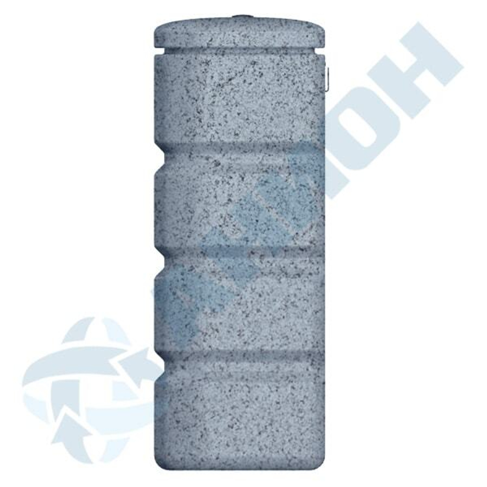 Бак навесной прямоугольный вертикальный с кронштейном, цвет "гранит" Анион 150 л. вертикальный (700x330x880см;серый гранит) - арт.559455