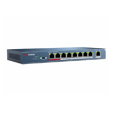 Коммутатор на 8 PoE портов Hikvision DS-3E0109P-E/M(B)