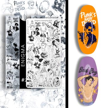 Пластина для стемпинга Enigma Stamping №025