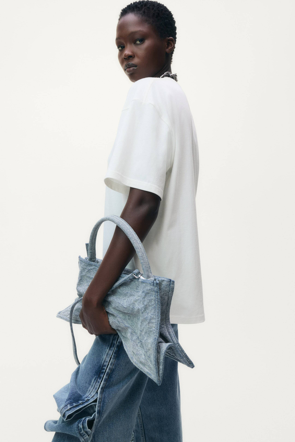 H&M - Glenn Martens Футболка с вышивкой, белый