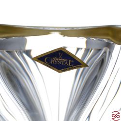 Фруктовница Aurum Crystal Plantica 33см зол.