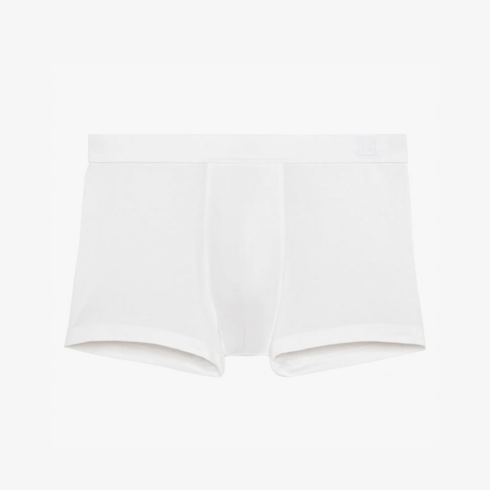 Мужские трусы боксеры белые HOM Supreme Cotton 40-2449-0003
