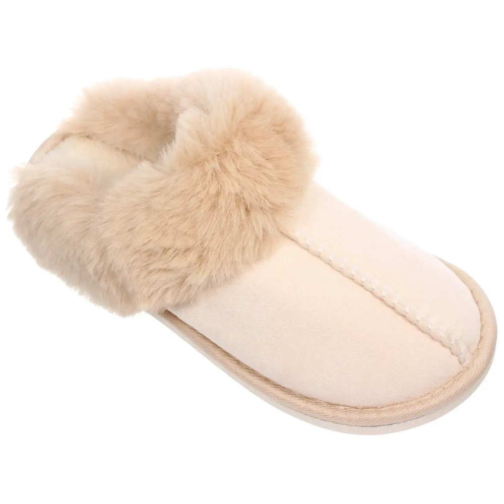 Тапочки женские домашние «IRIS», цвет молочный, р-р 38/39