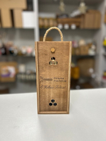 Корпоративный подарочный набор с брендированием в деревянном ящике с медом и чаем