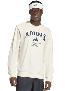 Куртка теннисная Adidas Heritage Graphic Club Crew - chalk white/dark blue