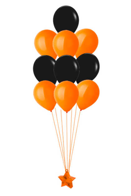 Букет_2 "9мая" из 10 шаров на грузике