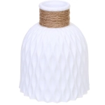 Ваза из пластика «Розали» 12*15см цвет белый