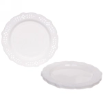 Тарелка пластиковая 19,5см «Ажур» в наборе 6шт