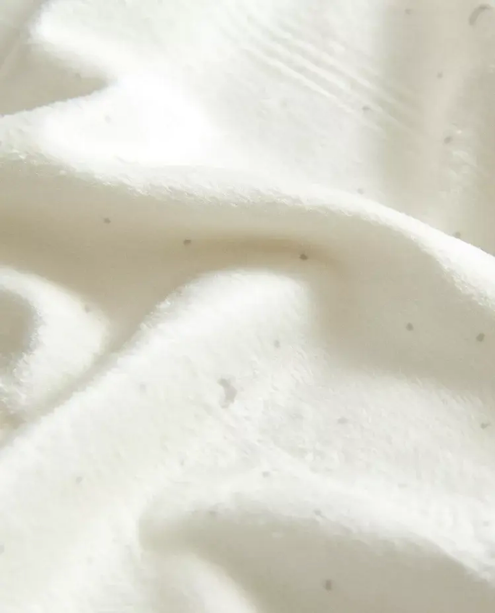 ZARA HOME ДЕТСКИЙ ФЛИСОВЫЙ ПЛЕД, ЭКРЮ