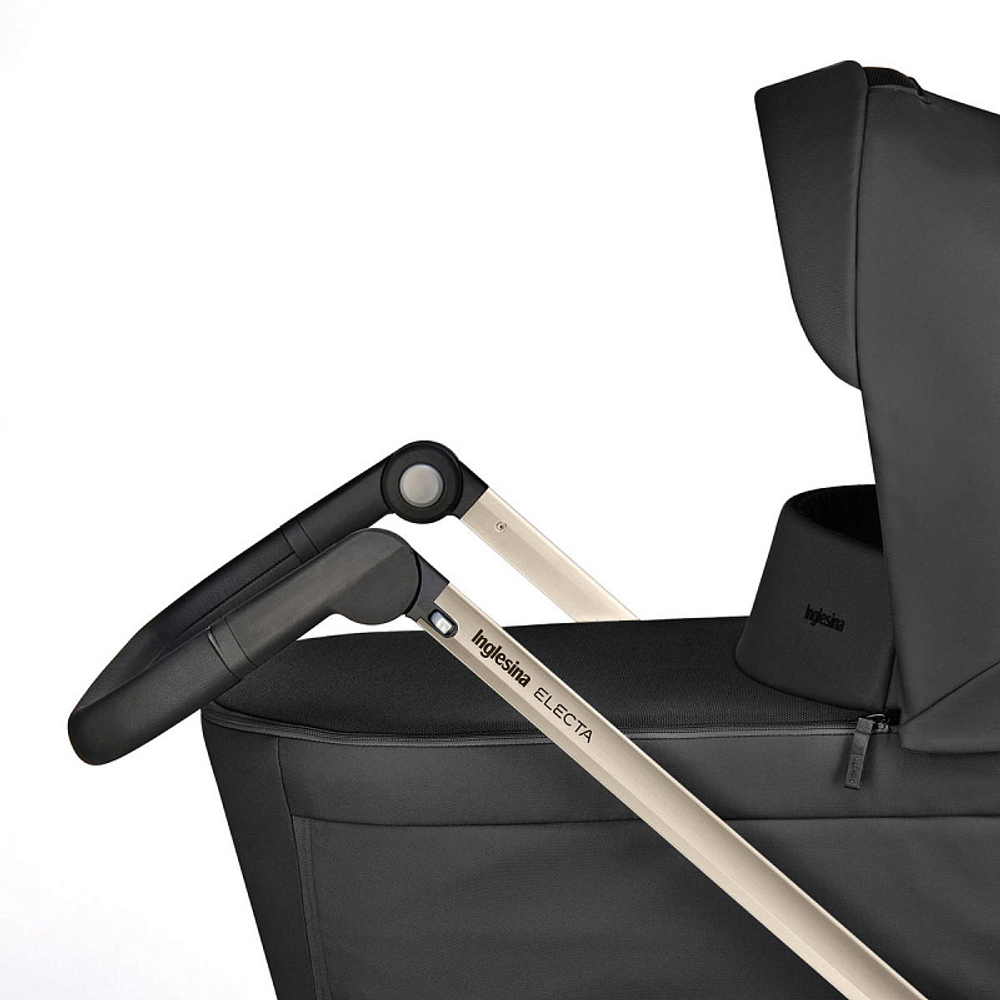 Коляска 3 в 1 Inglesina Electa System Quattro DRW 2025 с подставкой под люльку Upper Black