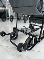 Санки-коляска СНЕЖИНКА УНИВЕРСАЛ 1 Елки на зеленом Арт. СНУ1