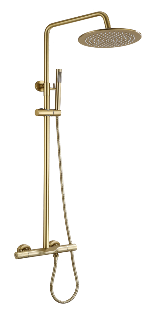 33070-D Душевая система с термостатом (Мат. Золото) HansenPRO (5/1шт)