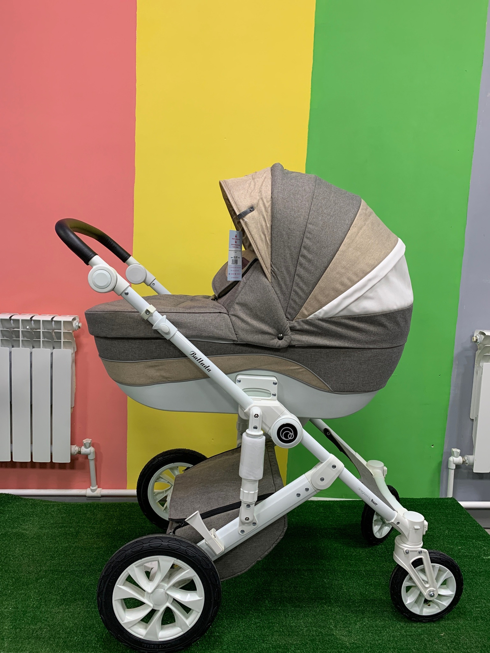 Коляска детская Rant "BALLADA" RA207 2 in 1 brown