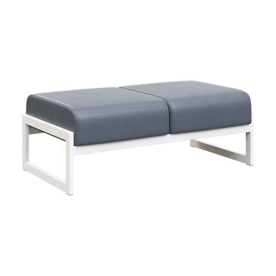 Module Банкетка двухместная MD.B2 Oregon 17/Металл Белый 1255*700*460