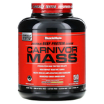 MuscleMeds, Carnivor Mass, анаболический гейнер с говяжьим протеином, шоколад и арахисовое масло, 2674 г (5,9 фунта)