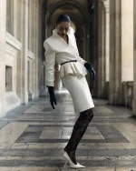 Юбка миди Lotus, Молочная