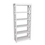 Стеллаж «Форест» сквозной белый воск