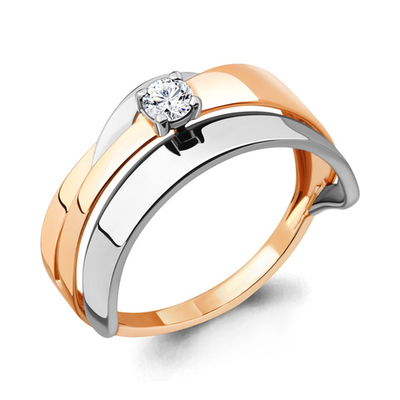 962848к Кольцо из Золота с бриллиантом из коллекции "Мэй"